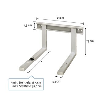 Xavax Muurbeugel Magnetron Wit