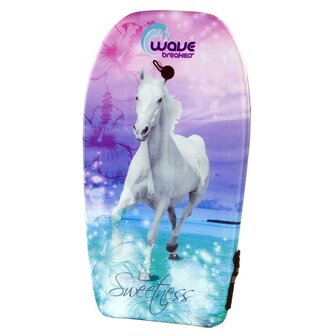 Wave Breakers Bodyboard met Paarden Print 93 cm