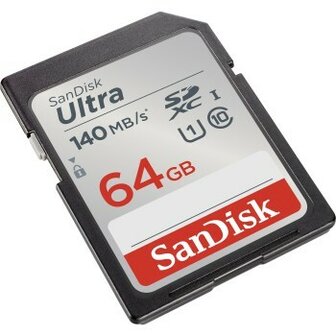 Sandisk SDXC Ultra 64GB 140mb/s C10 UHS-I