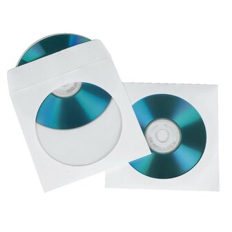 Hama CD/DVD Sleeves Papier Wit 50 Stuks