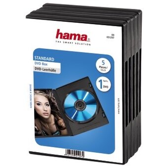 Hama DVD Box Zwart 5Pak