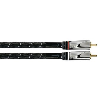 Avinity Audiokabel 2 Cinch-stekkers - 2 Cinch-stekkers Stof Verguld 0,5 M