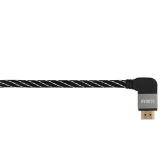 Avinity High-speed HDMI&trade;-kabel St. - St. 90&deg; Stof Verguld Ethernet 0,75 M