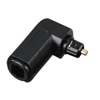 Avinity ODT-adapter Toslink-stekker - Toslink-koppeling Verguld 90&deg; Flex