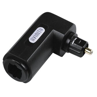 Avinity ODT-adapter Toslink-stekker - Toslink-koppeling Verguld 90&deg; Flex