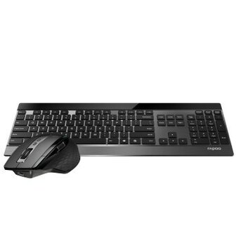 Rapoo 9900M Wireless Ultra-slim Multi-Mode-Deskset UI Black