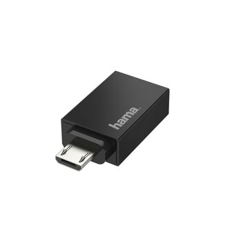 Hama USB-OTG-adapter Micro-USB-stekker - USB-aansluiting USB 2.0 480 Mbit/s