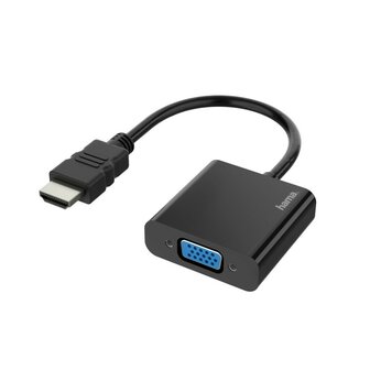 Hama Video-adapter HDMI&trade;-stekker - VGA-aansluiting Audio-aansl. Full-HD 1080p