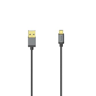 Hama Micro-USB-kabel USB 2.0 480 Mbit/s Metaal 0,75 M