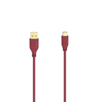 Hama USB-C-kabel Flexi-Slim USB 2.0 480 Mbit/s Chilli Pepper 0,75 M