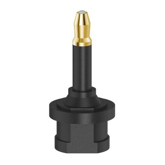 Hama ODT-adapter Toslink-koppeling - Optische 3,5-mm-stekker Verguld