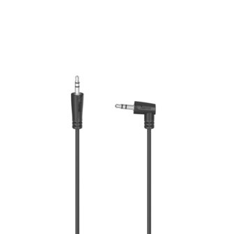 Hama Audiokabel 3,5-mm-jack-st. 90&deg;- 3,5-mm-jack-st. Stereo 0,5 M