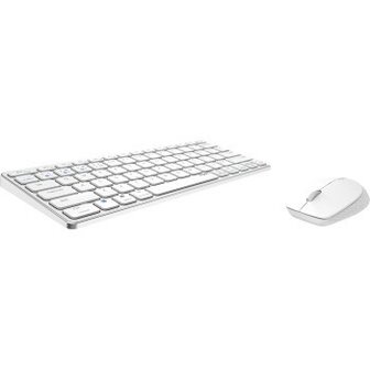 Rapoo 9600M Draadloos Multimode Toetsenbord-muisset Blade Combo TKL,wit QWERTY US