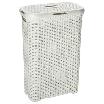 Curver Style Wasmand met Deksel 40L Wit