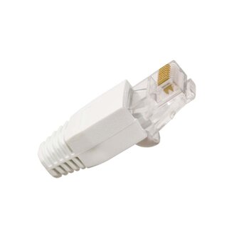 Hirschmann 695020601 Qcrj45 Cat6 Ftp 10 Quick Connect U/ftp Cat6 Dataconnector Rj45 Met Witte Thule - 10 Stuks