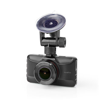 Nedis DCAM15BK Dashcam Full Hd 1080 P 1 Ch 3,0 Inch Kijkhoek Van 120&deg; Metalen Behuizing