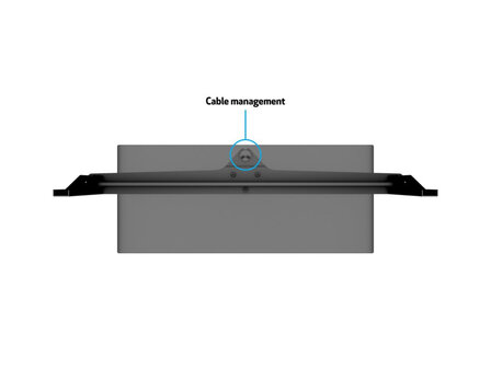 Multibrackets M VESA Tablestand Turn Tafelstandaard 60-75 Inch Schermen Zwart