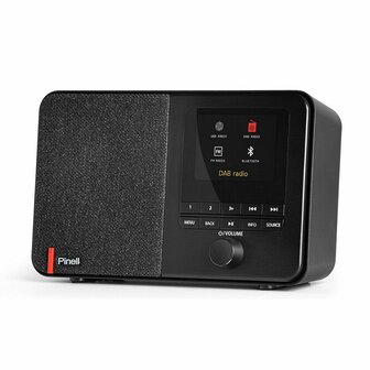 Pinell SUPERSOUND 101 DAB + en Internetradio Zwart