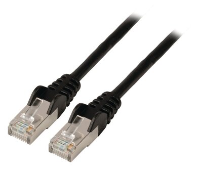 Valueline VLCB85210B10 Cat6 F/utp Netwerkkabel Rj45 (8/8) Male - Rj45 (8/8) Male 1.00 M Zwart