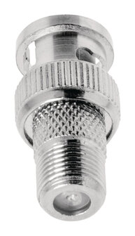 Valueline VLSP41965M Antenne Adapter Bnc Male - F-connector Female Zilver