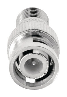 Valueline VLSP41965M Antenne Adapter Bnc Male - F-connector Female Zilver