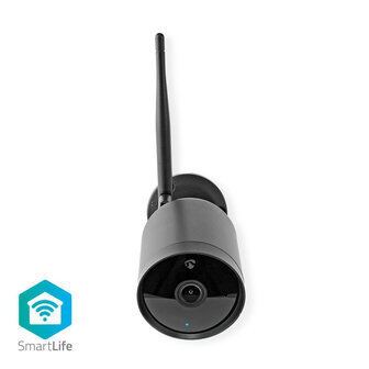 Nedis WIFICO40CBK Smartlife Camera Voor Buiten Wi-fi Full Hd 1080p Ip65 Cloud / Microsd 12 V Dc Nachtzicht Android&trade; &amp; Ios Zwart