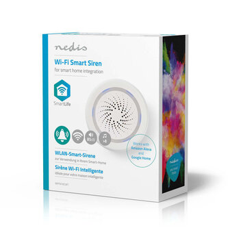 Nedis WIFISI10CWT Slimme Wi-fi-sirene Alarm Of Zoemer 85 Db