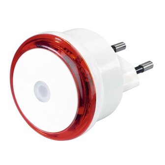 Hama Led-nachtlampje Basic Met Stekker Schemersensor Energiebesp. Rood