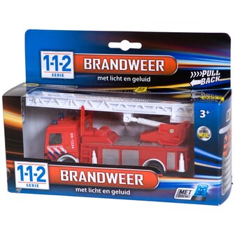 112 Brandweer + Licht + Geluid 15cm