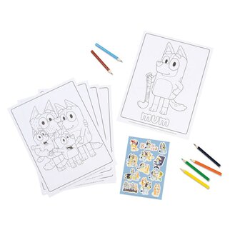 Bluey Colouring Set