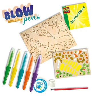 SES Creative Dino Blow Airbrush Pens