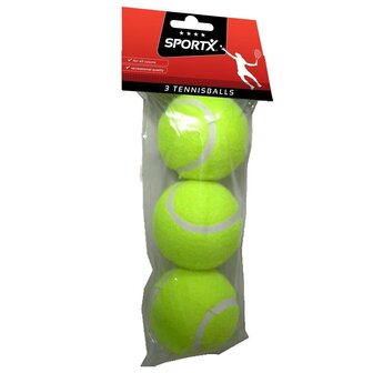 SportX Tennisballen 3 Stuks