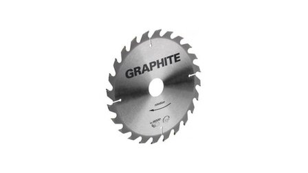 Graphite Cirkelzaagblad 165mm Asgat 30mm Tanden 24 Dikte 2,8 Vulringen 16/20/25 TCT