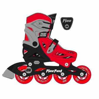 Street Surfing Fizz Fast Inline Skates S 31-34 Rood/Zwart