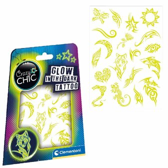 Clementoni Crazy Chic Glow In The Dark Tattoo