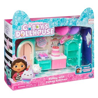 Gabby&#039;s Dollhouse Bakey With Cakey Kitchen