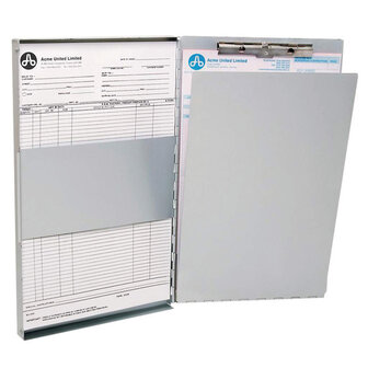 Westcott AC-E17004 Klembord Met Opbergvak Aluminium A4 (9&quot;x 12&quot;) Open Zijkant Mechaniek