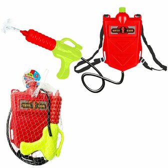 Summertime Brandweer Waterpistool 2000 ml Rood/Geel