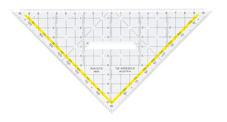 Aristo AR-1650/2 Tekendriehoek 22,5 Cm Met Greep
