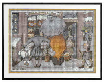 Grafix Diamond Painting Anton Pieck Etalage 40x50cm