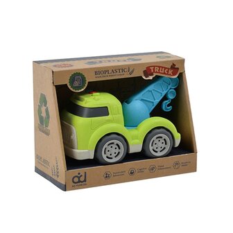 Bioplastic Sleepwagen 18 cm Blauw/Groen