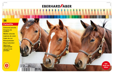 Eberhard Faber EF-514836 Kleurpotloden Classic Metaaletui A 36 Stuks