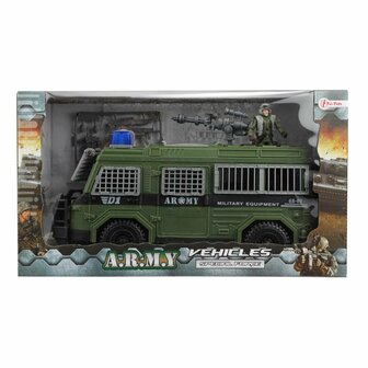 Army Militair Voertuig + Soldaat en Accessoires Assorti