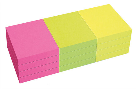 Info Notes IN-5653-39-PN Powernotes 50x40mm Ass. Brilliant Pak 12 Blok.