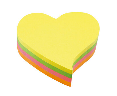 Info Notes IN-5823-39 Info Shaped Sticky Notes 68x68 &#039;hart&#039; Assorti 200 Vel