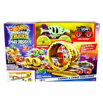 Hot Wheels Monster Truck Arena Smashers Rhinomite&#039;s Chargin&#039; Challenge