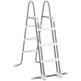 Intex 28075 Zwembadladder Zilver/Wit 91-107 cm