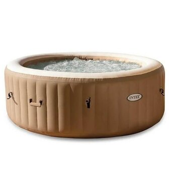 Intex 28476 Purespa Bubble Massage Jacuzzi 4-persoons Set + Energy Efficient Afdekzeil