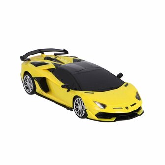 RC Lamborghini Aventador SVJ Roadster 1:24 + Licht Geel