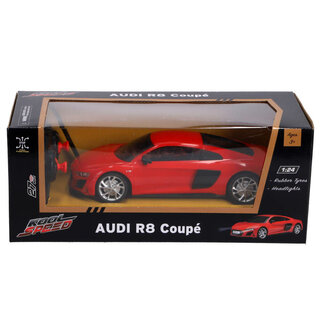 RC Audi R8 Coup&eacute; 1:24 + Licht Rood